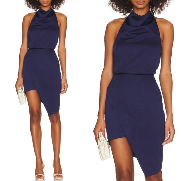 ELLIATT Camo Dress in Navy Size Small NWT - Picture 2 of 12